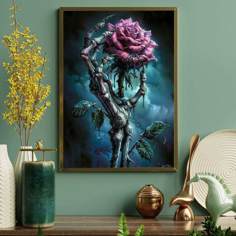 5D Diamond Painting Kit Floral Pattern For Beginners Round