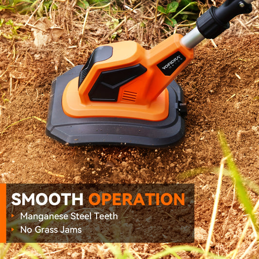 Cordless Garden Tiller With 2 Batteries 360 RPM Lightweight