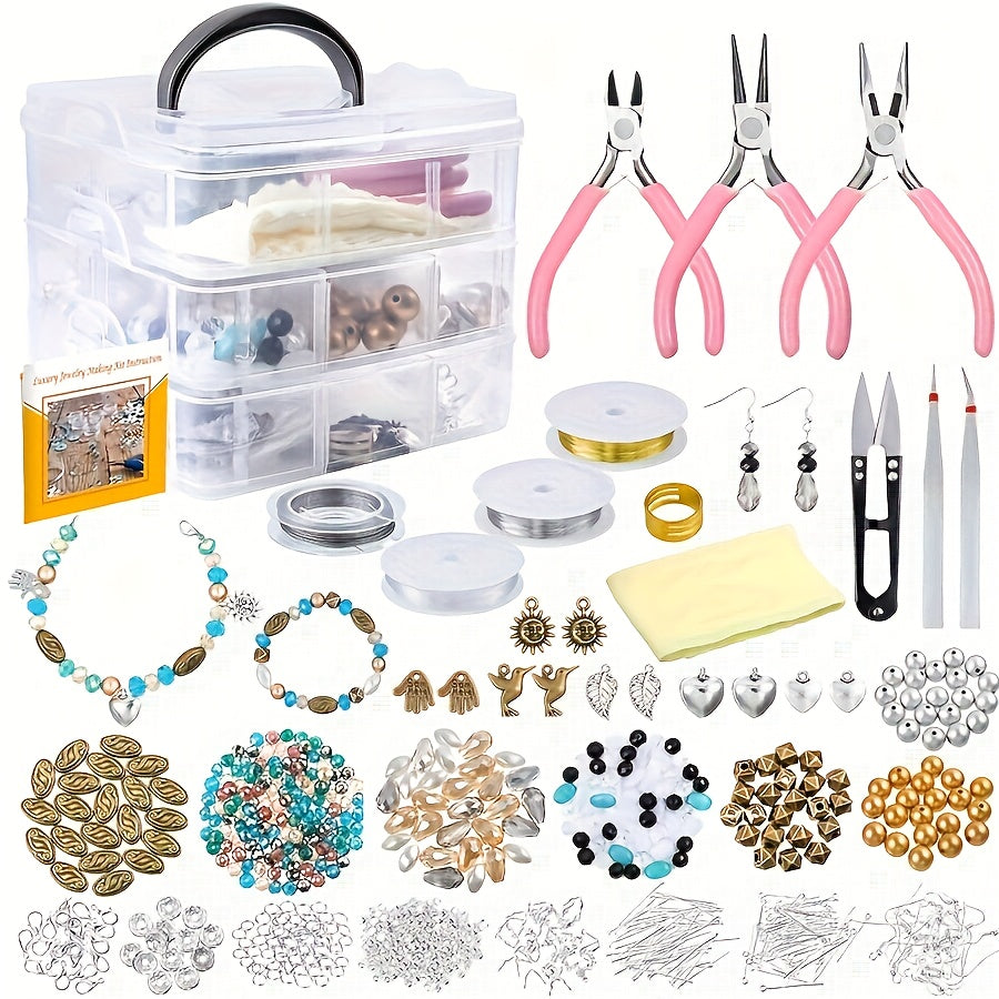 DIY Fashion Jewelry Making Kit For Beginners With Tools