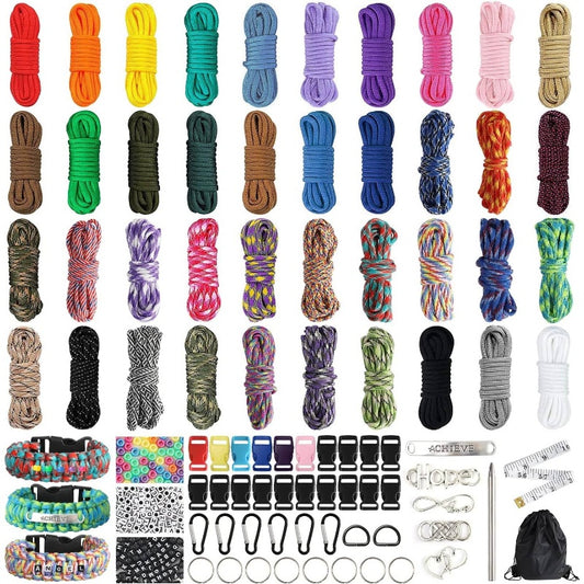 Paracord Bracelet Kit 40 Colors 10 Feet With Accessories