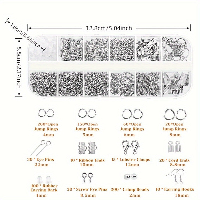 DIY Jewelry Making Kit 20 Pcs Beginners Storage Box Tools