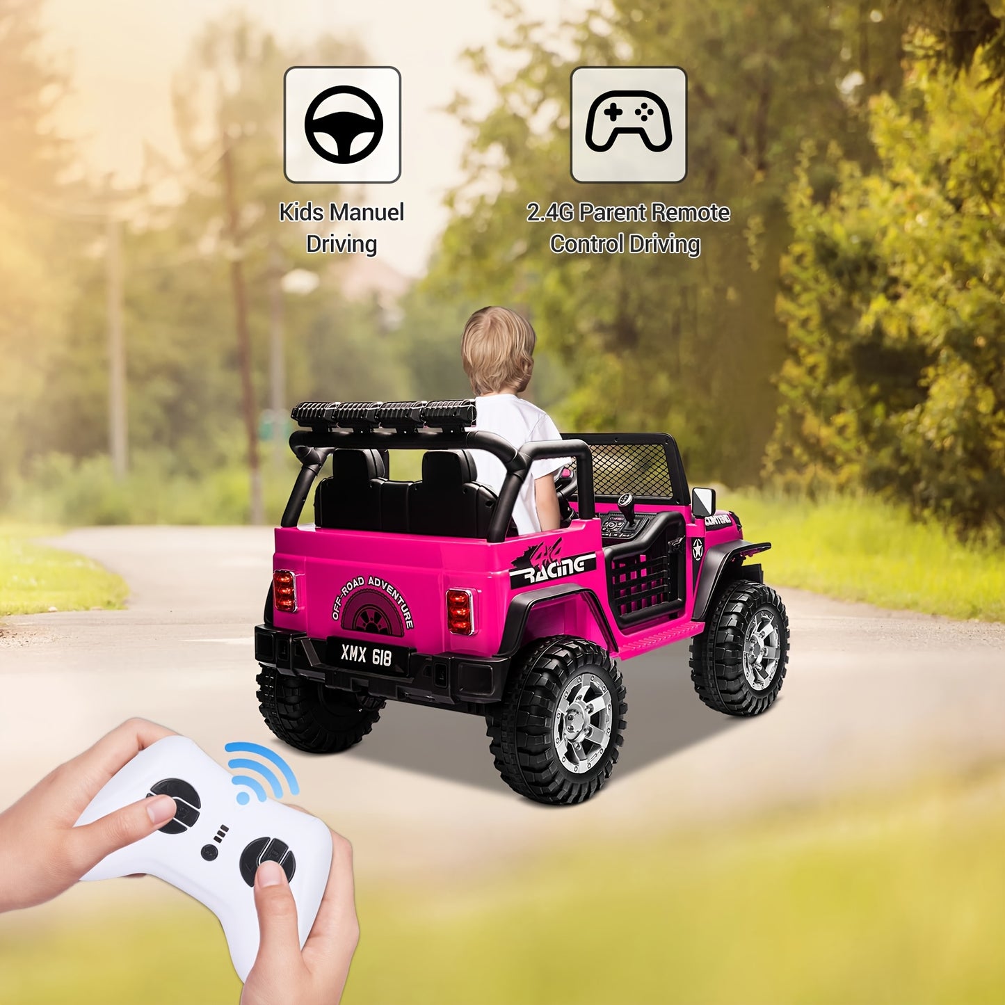 2 Seater Kids Ride On Truck 12V Remote Control Electric Car