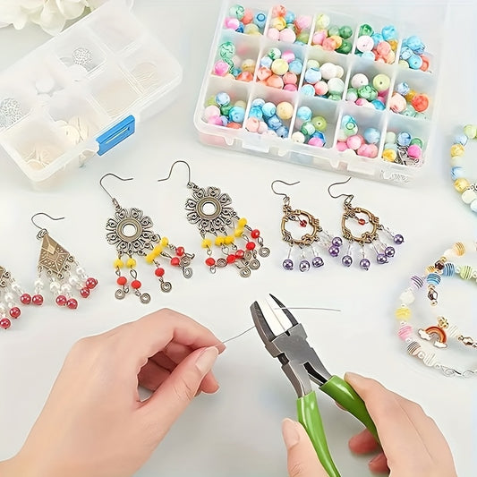 8Pcs Jewelry Pliers Set With Round Nose And Oblique Pliers