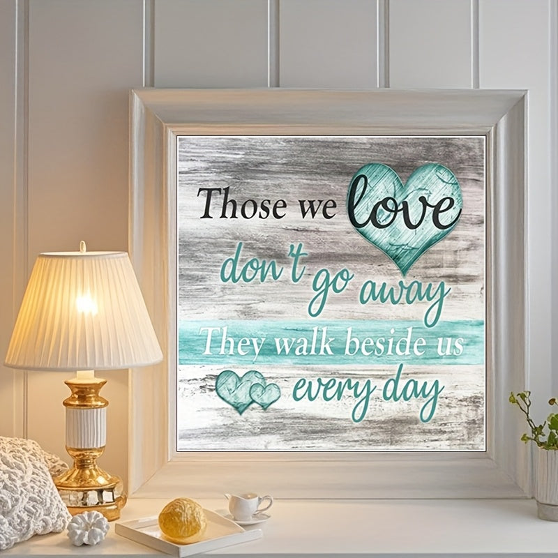 5D Round Diamond Painting Kit with Inspirational Wall Art