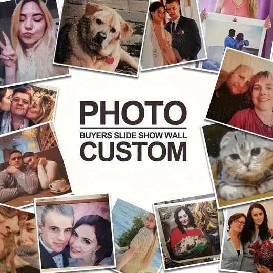 Custom 5D Round Diamond Painting Kits Personalized Photo Art