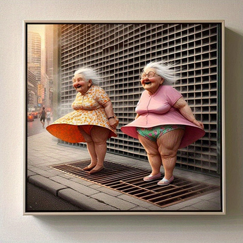 5D Diamond Painting Set DIY Happy Elderly Besties Wall Decor