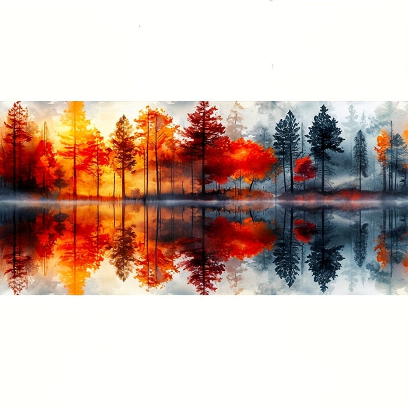 Forest Diamond Painting Kit Full Drill Round Gem Wall Decor