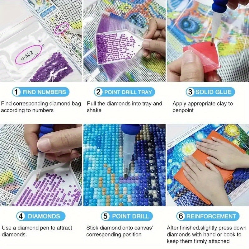 Patriotic Diamond Painting Kit We The People Flag Design