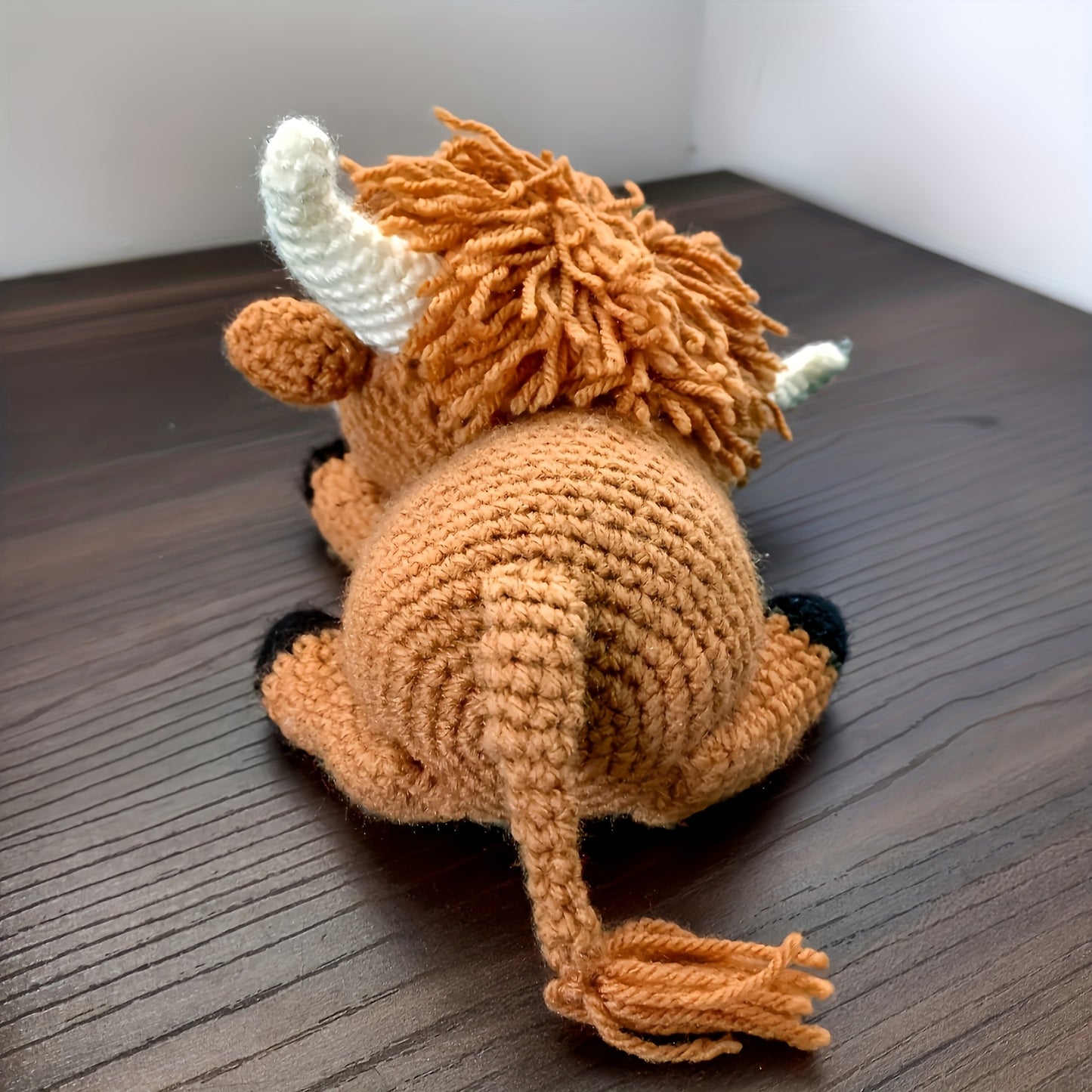 Beginner Highland Cow Crochet Kit Fluffy Amigurumi Set