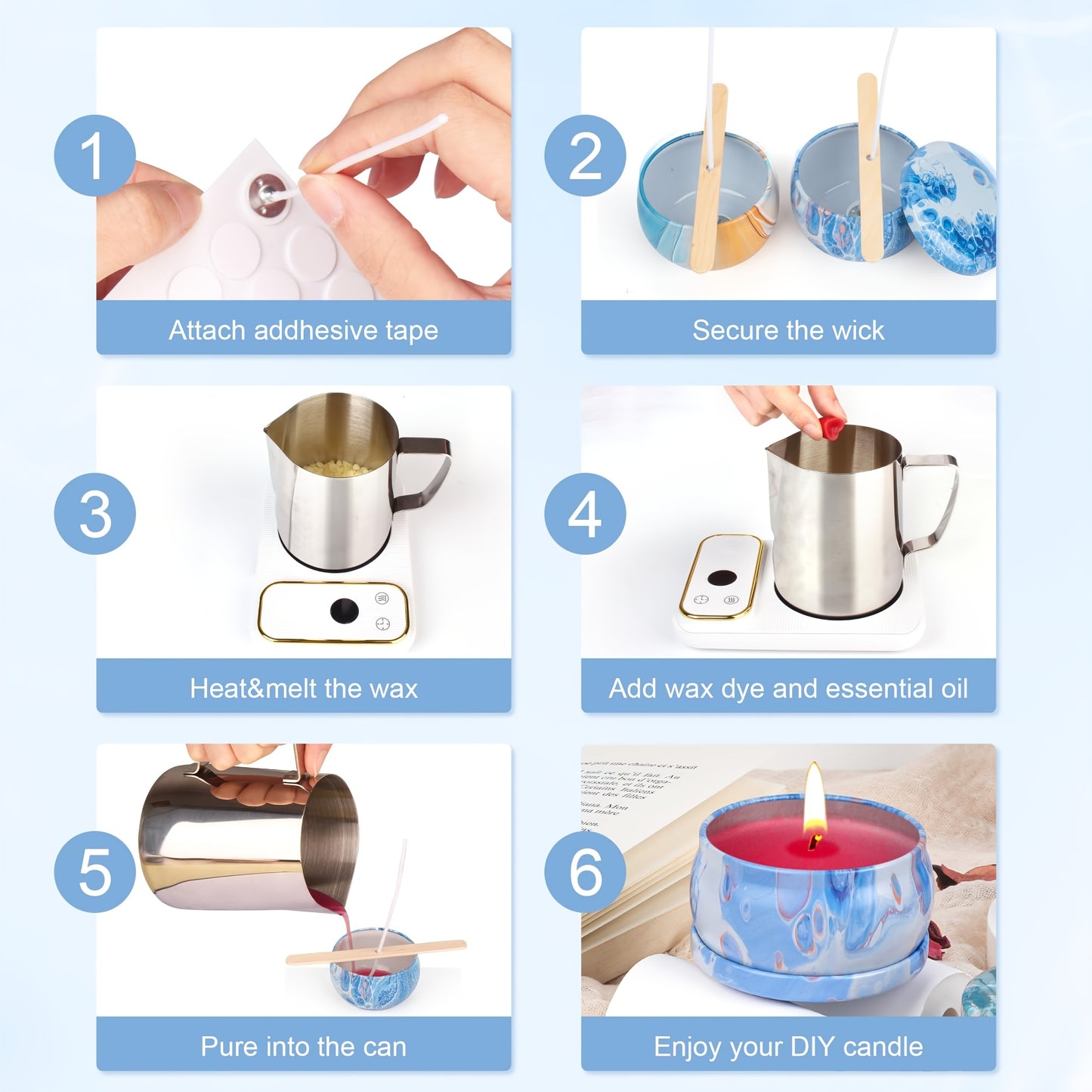 DIY Scented Candle Making Kit For Adults With Beeswax