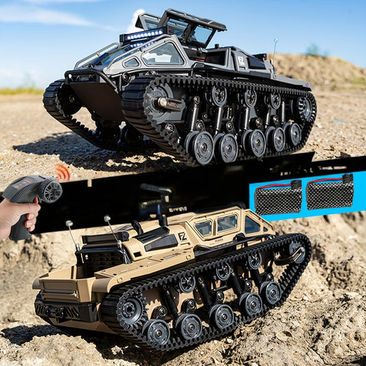 RC Tracked Tank Remote Control Offroad Car With LED Lights