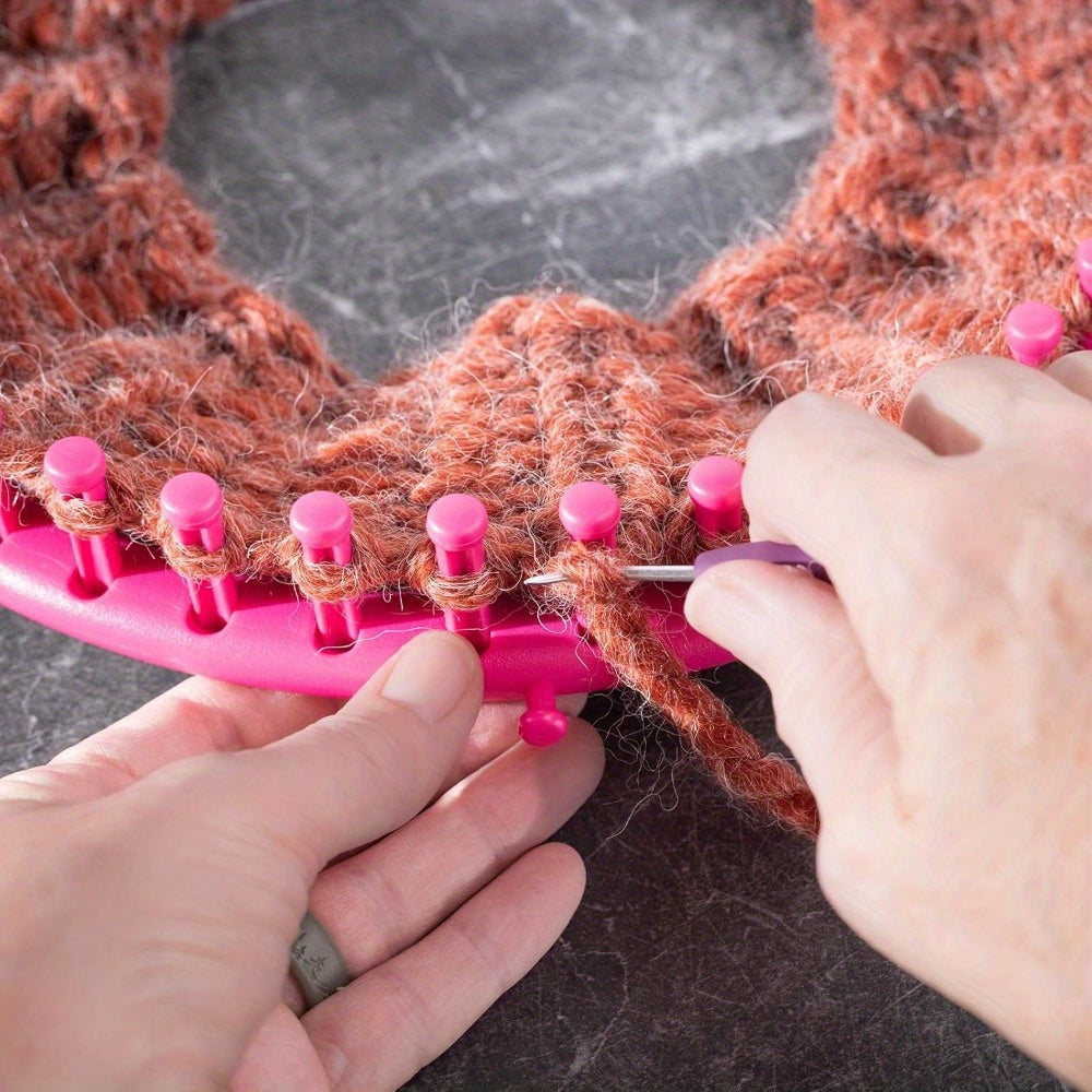 6 Piece DIY Knitting Tool Set Color Mixing Geometric Shapes