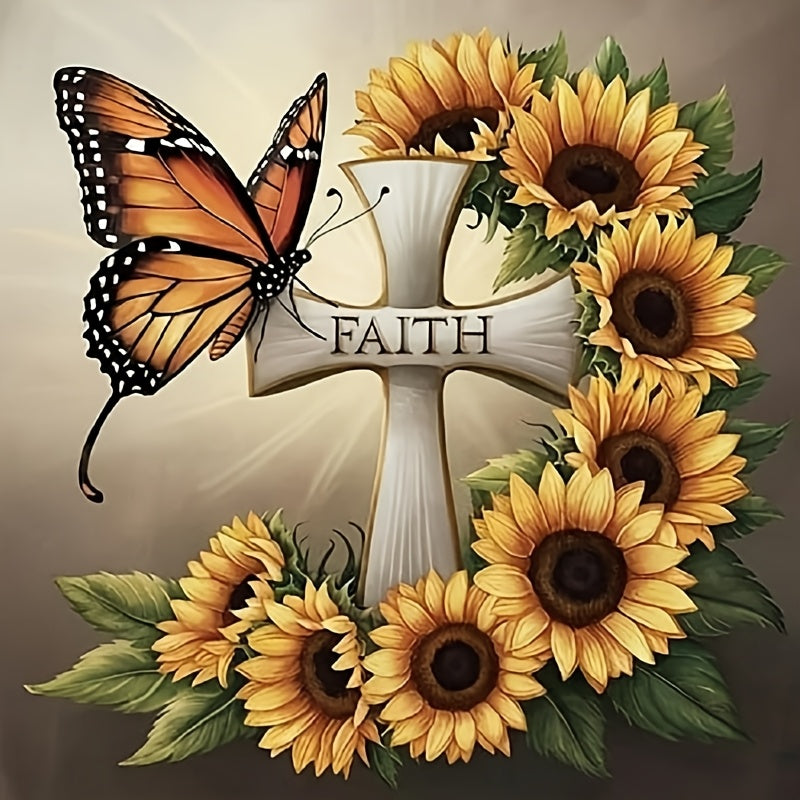 5D Butterfly Cross Diamond Art Painting Kit for Beginners
