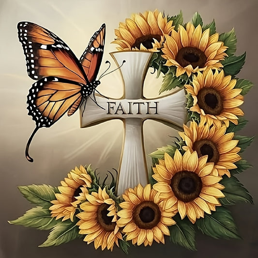5D Butterfly Cross Diamond Art Painting Kit for Beginners