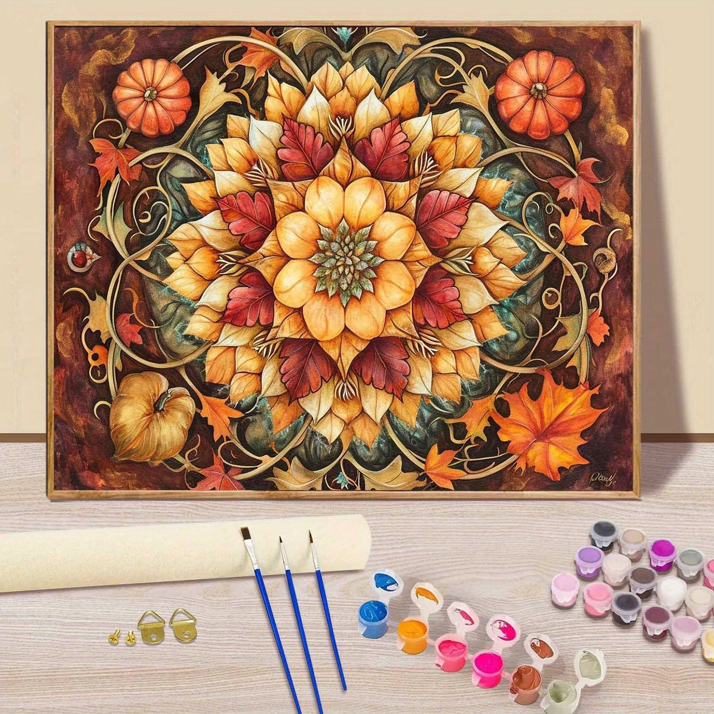 Paint By Number Kit For Adults Flower 50x40cm Easy DIY Art