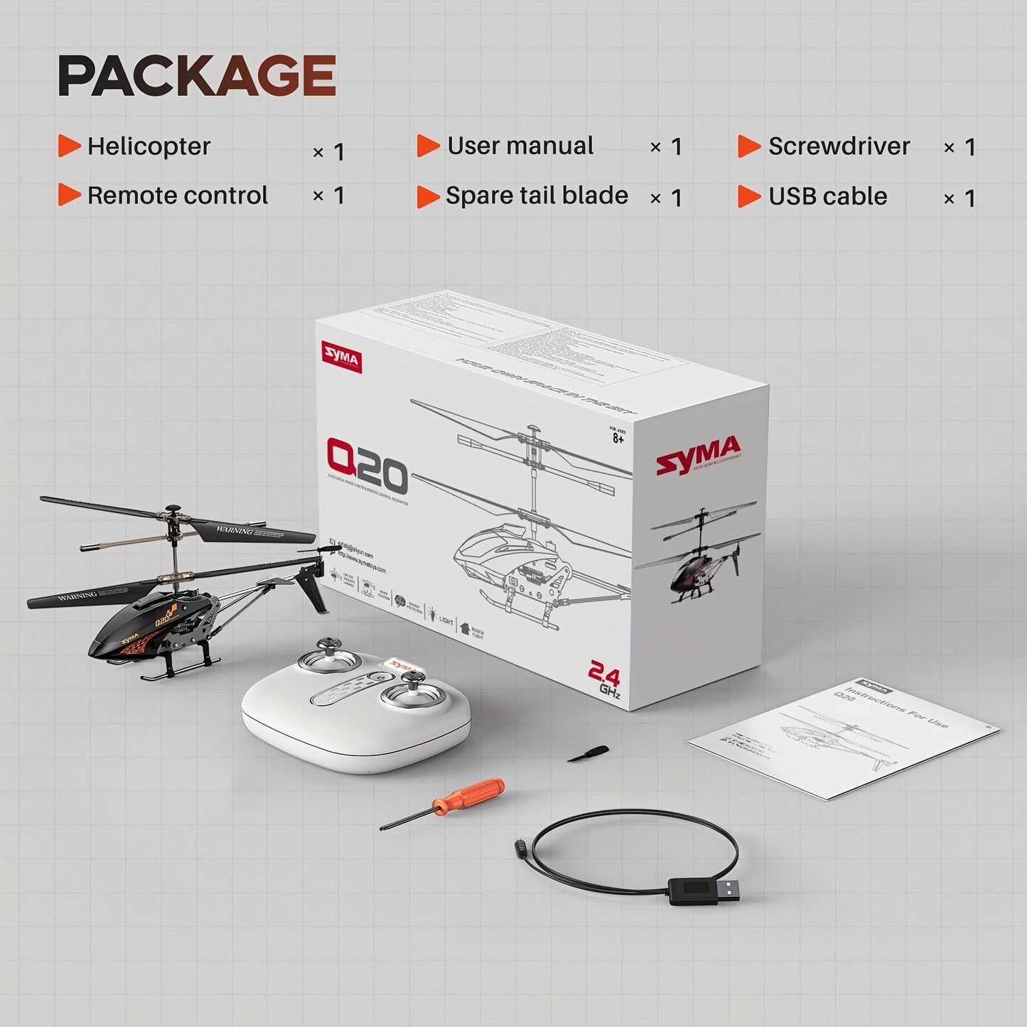 SYMA Q20 RC Drone Helicopter With Altitude Hold For Kids