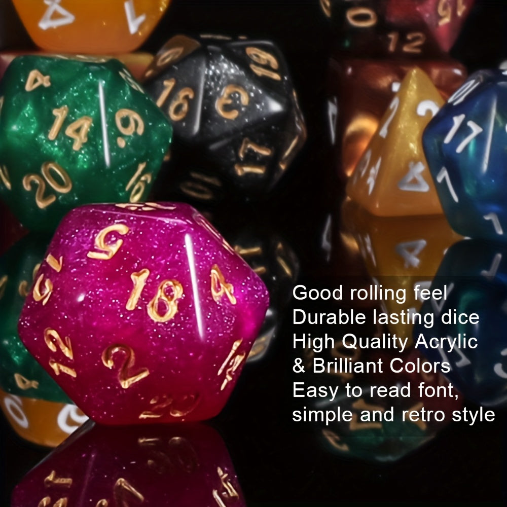 Halloween Gift 141pc Polyhedra Dnd Dice Set With Velvet Bag