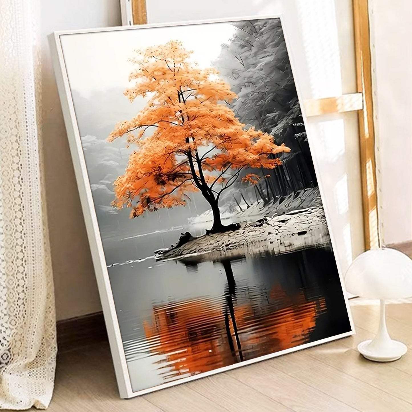 Tree Paint By Numbers Kit For Adults 16x20 Inch Acrylic Art