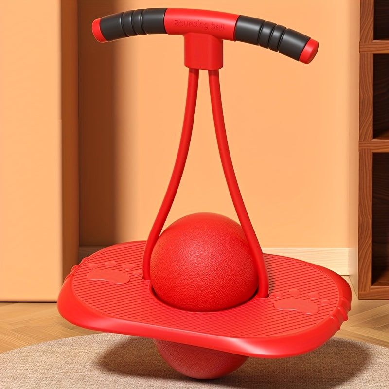 Jumping Ball Red Blue Kids Bouncy Ball For Balance Fitness