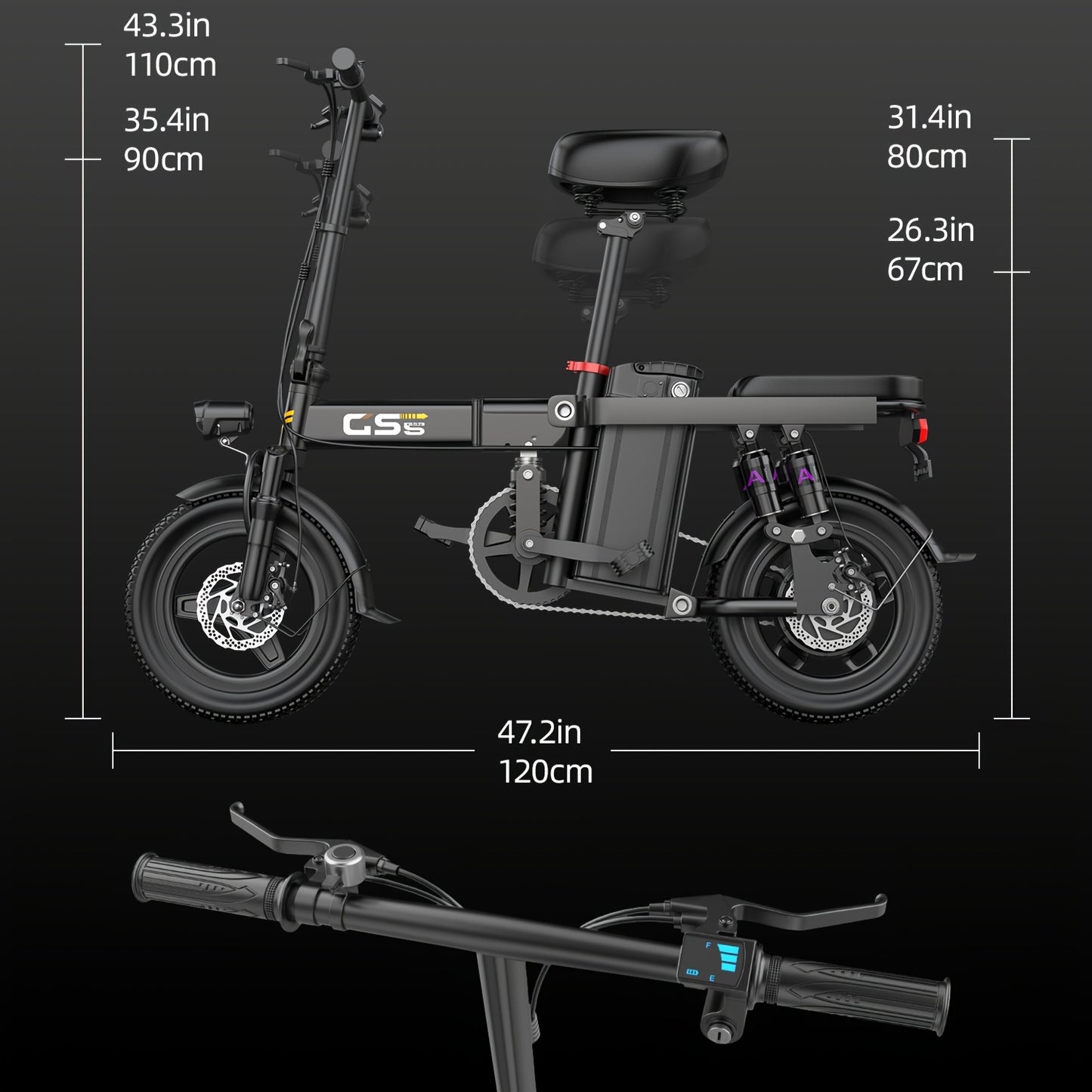 UPlee 740W Electric Bike With 32 Mile Range And Suspension