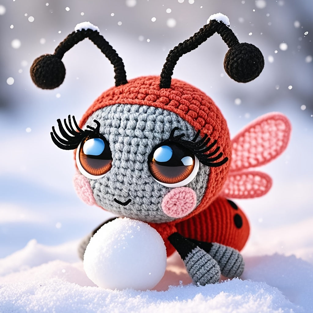 Beginner Crochet Ladybug Kit Amigurumi Diy Instructions