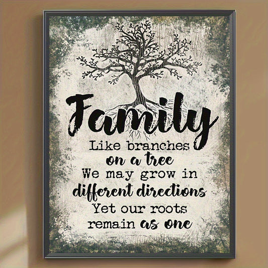 5D Round Full Diamond Painting Kit With Family Tree Design