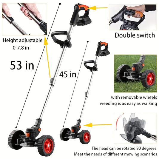 JAHY2TECH 2025 Upgraded Cordless 4 In 1 Lawn Trimmer