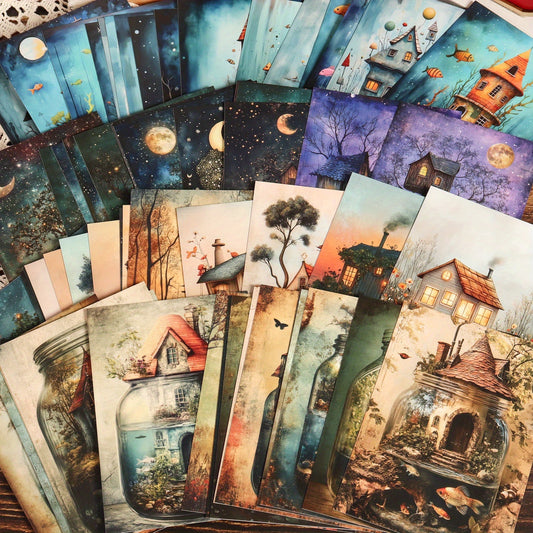 Jaiiman Vintage Fantasy World Craft Kit 224 Pieces Cards