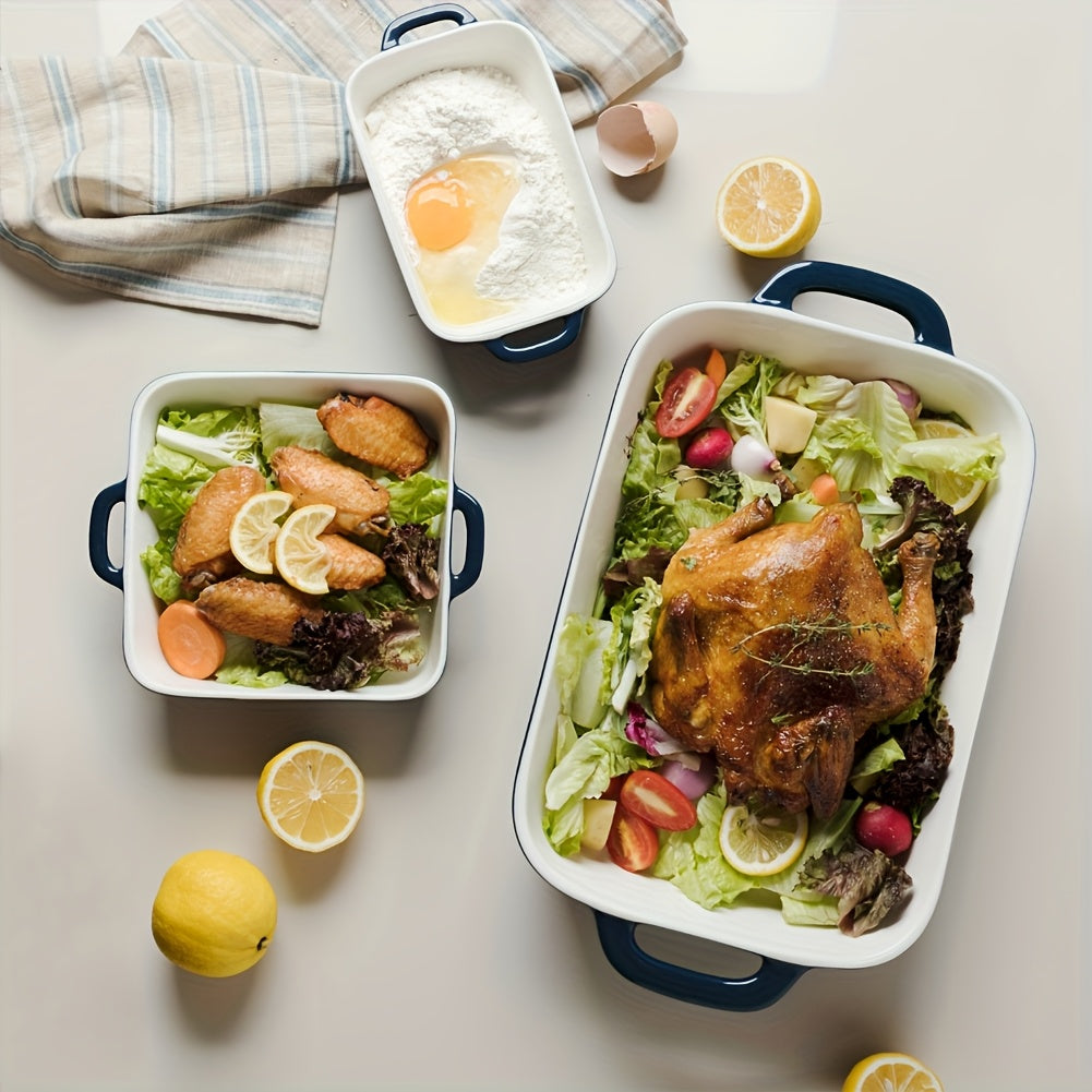 Sweejar Ceramic Bakeware Rectangular Dish 12.8x8.9 Inches