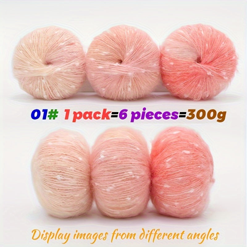 Charm Fairy Rainbow Gradient Yarn Blue Teal Ombre 300g