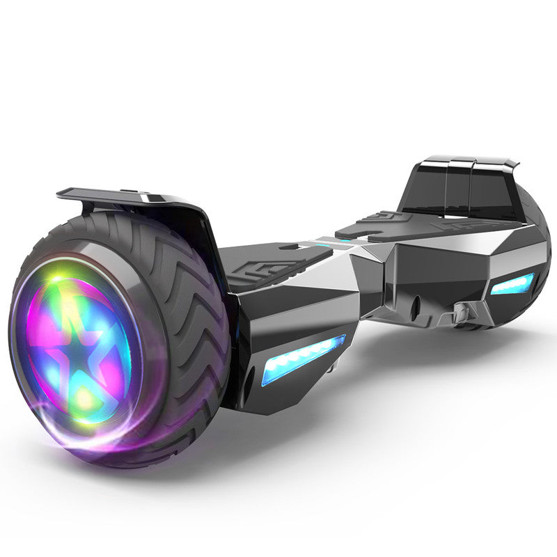 Bluetooth Hoverboard Chrome Wheel LED Lights Self Balancing