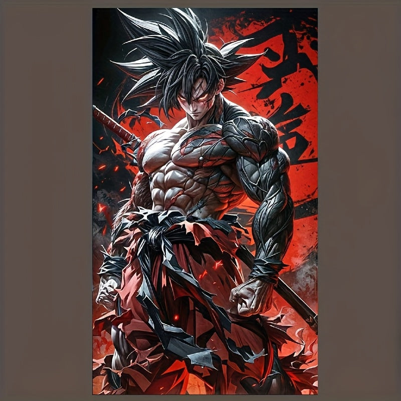 Anime Style 5D DIY Diamond Art Painting Kit with Rhinestones
