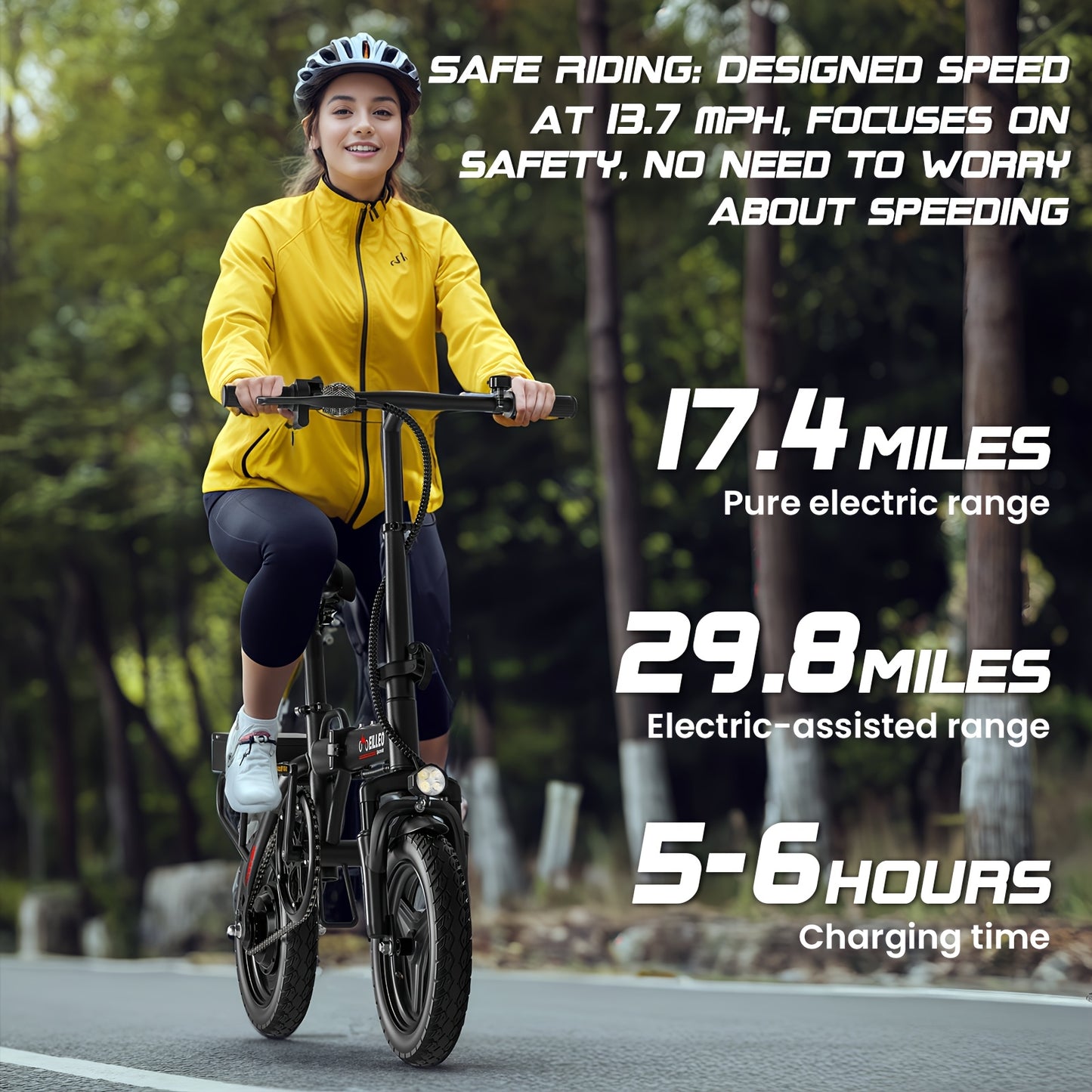 EILLEO 48V 500W Electric Scooter With Seat 20 Mile Range