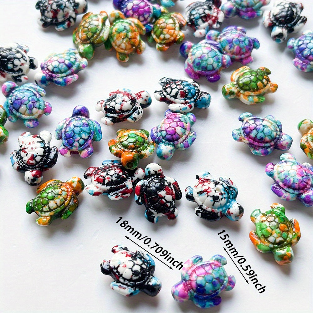 Sea Turtle Spacer Beads 110 Pieces Gradient Stone Jewelry