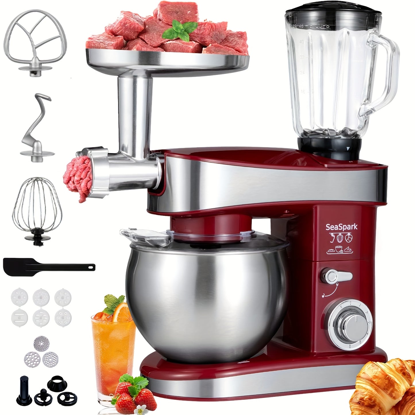 Six In One Electric Vertical Mixer 400W 6 Speeds Pulse