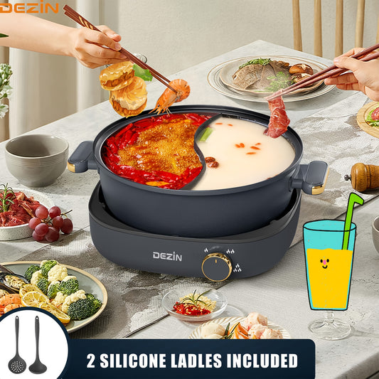 Electric Shabu Shabu Pot With Dual Flavor Nonstick Family