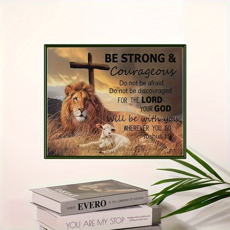 Lion And Lamb 5D Round Diamond Painting Diy Wall Art Kit