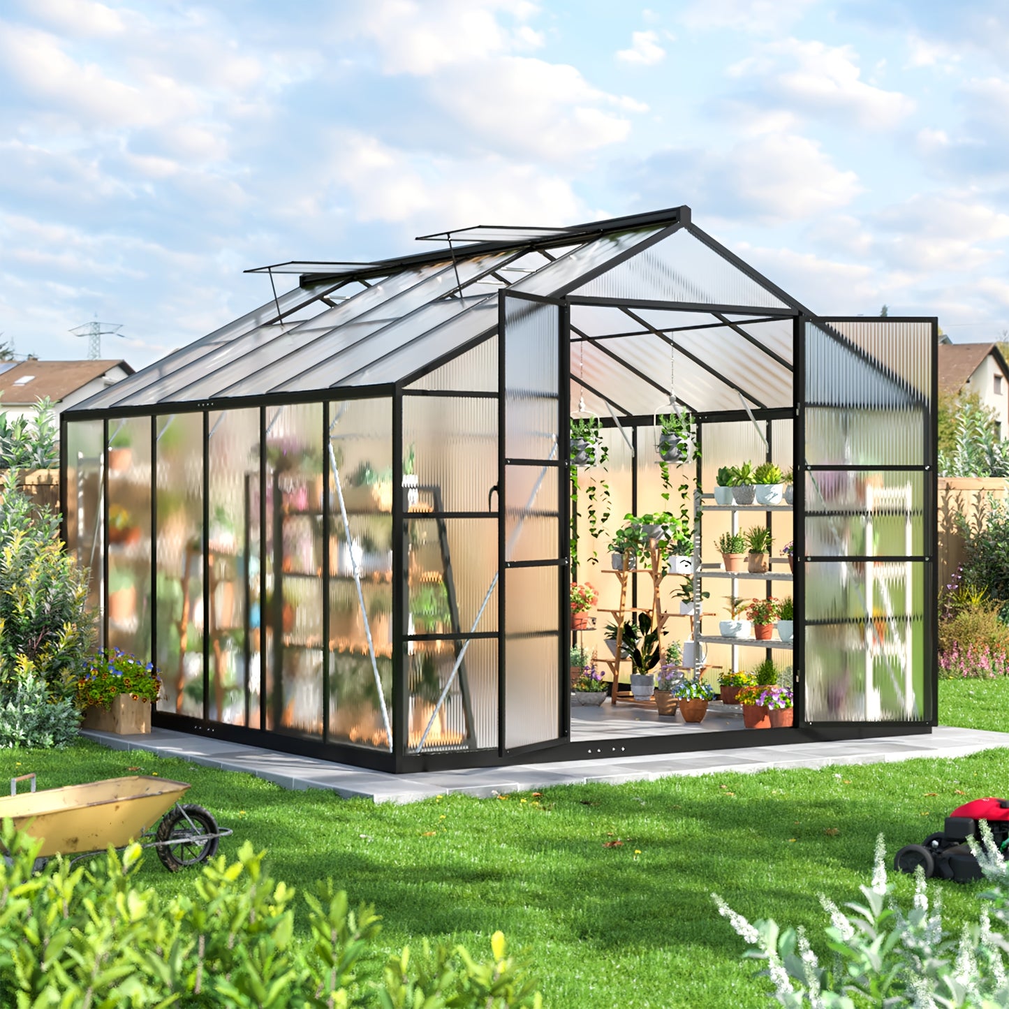 AirWire Heavy Duty Walk In Greenhouse With UV Panels