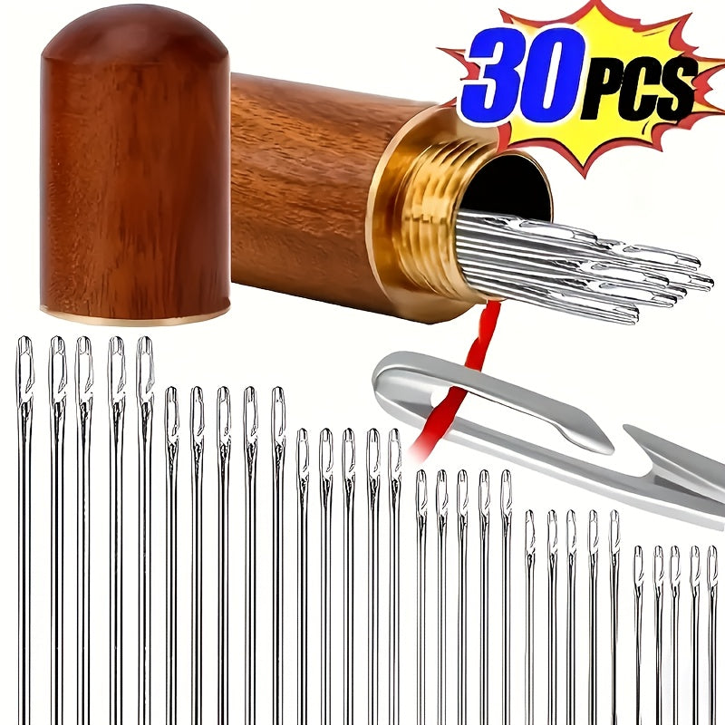Side Holes Blind Needles For Elderly Hand Sewing Beading