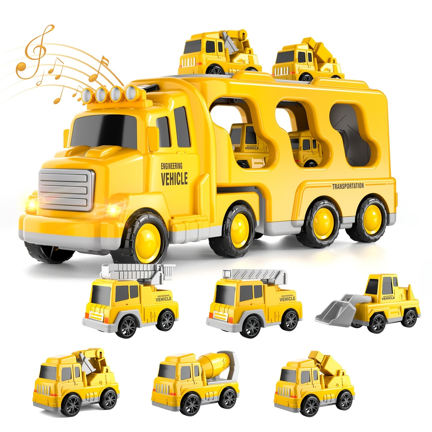 Fire Truck Toys For 3-5 Year Old Boys With Lights And Sounds