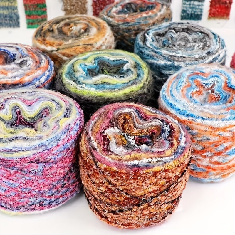 Rainbow Cake Yarn 50g Ball Beige Acrylic Knitting Crochet