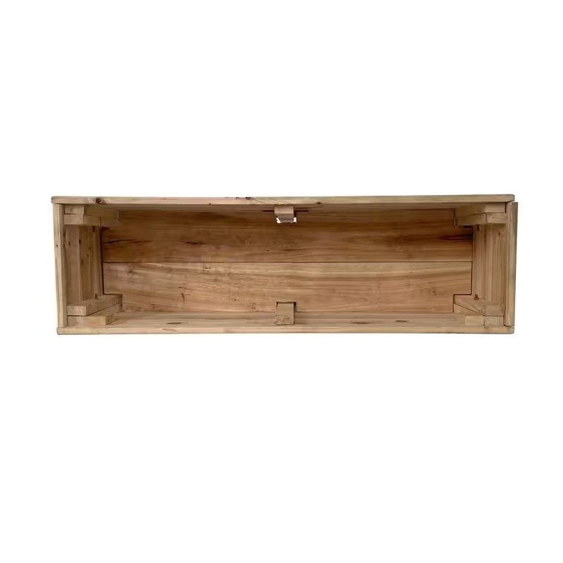 Unfinished Wooden Planter Box With Wheels Garden Bed