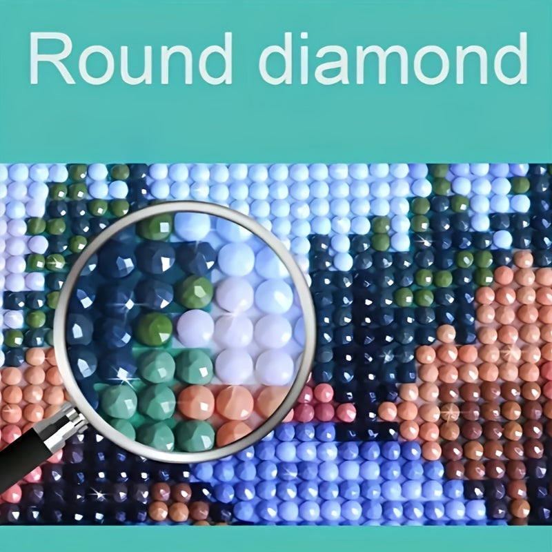 5D Diamond Painting Kit Round Dragon Pattern For Beginners
