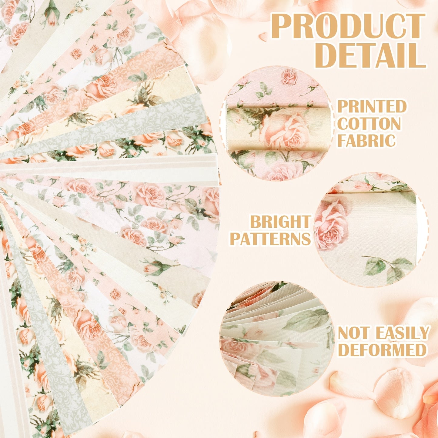 Sunflower Patchwork Precut Strips 2.56in Multicolor Bundles