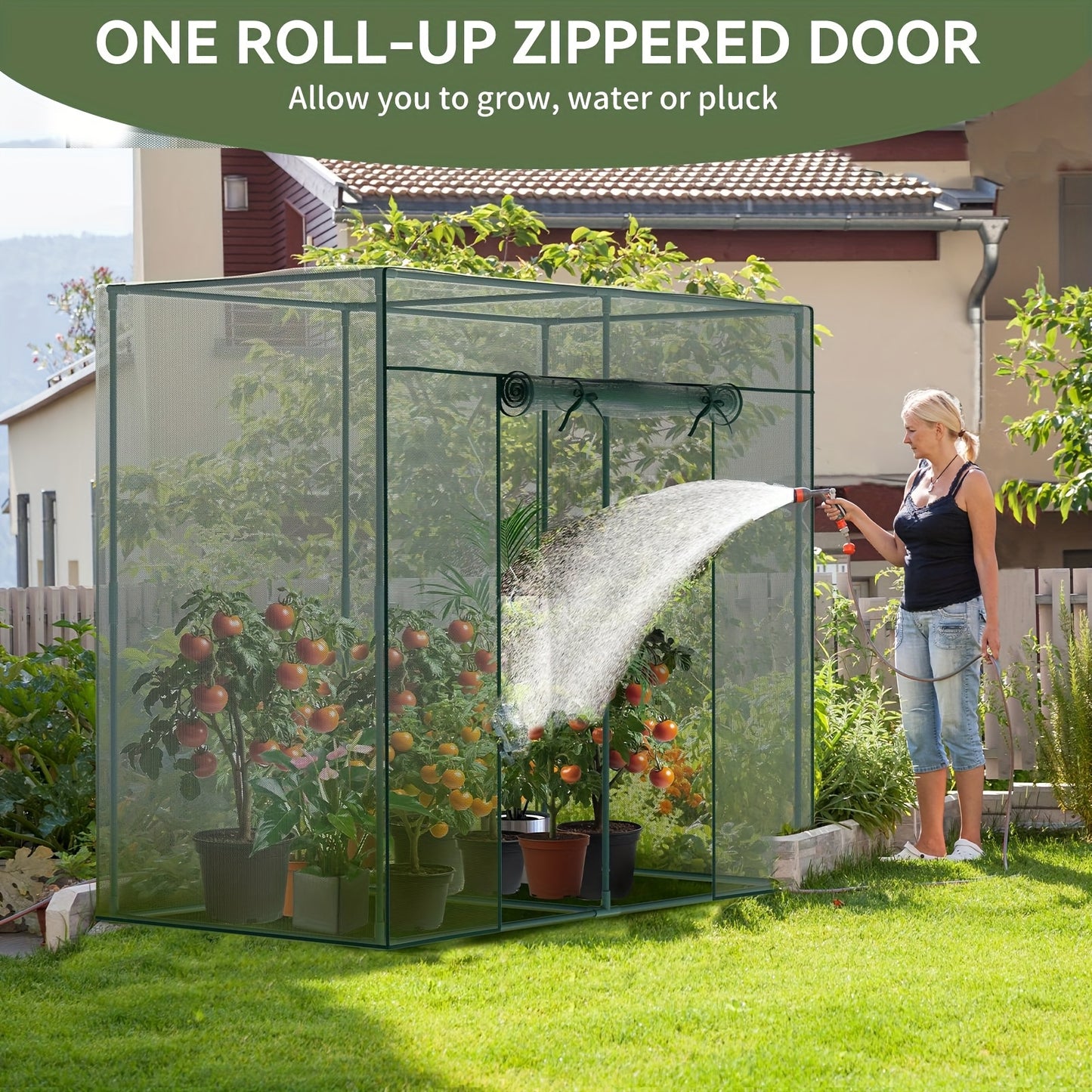 MOPHOTO Heavy Duty Plant Cage Tent With Zippered Door