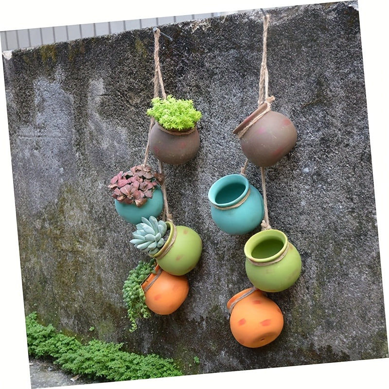 Fiesta Terra Cotta Planters Dangling Southwestern Pots