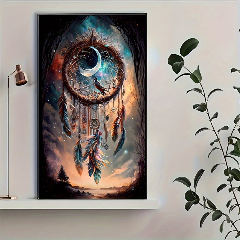 5D DIY Diamond Painting Kit Round Beads Magic Forest Canvas