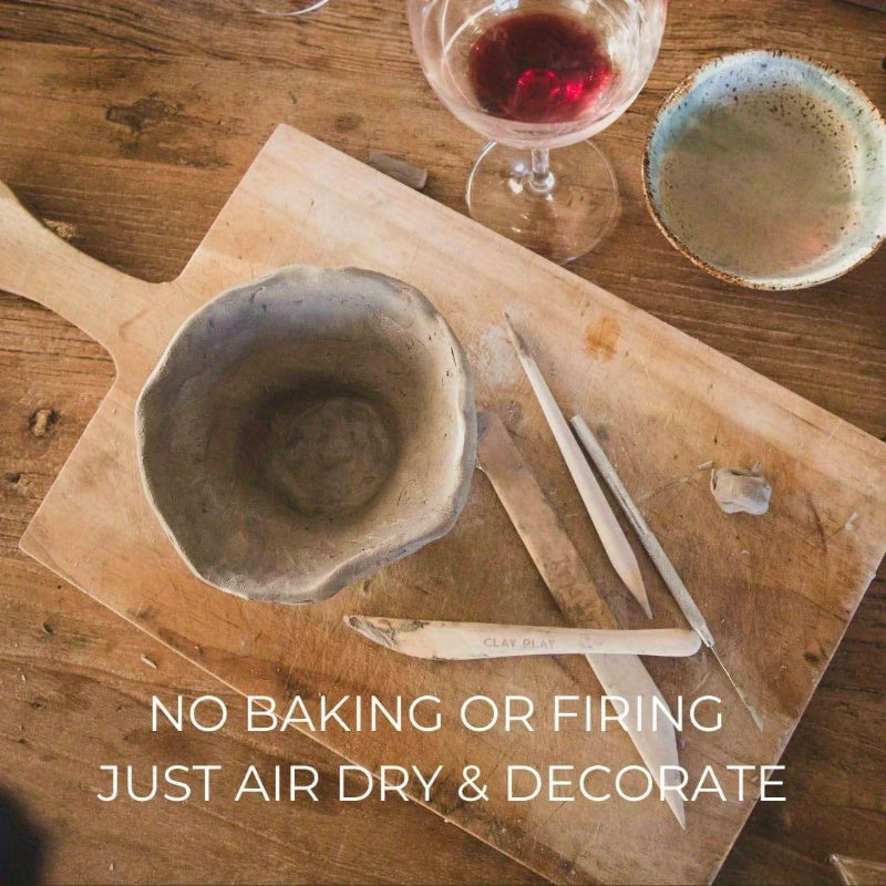 At Home Pottery Kit For Adults With Air Dry Sculpting Paint