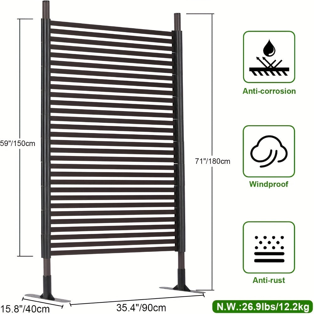 Garden Trellis And Raised Planter Box For Patio Black