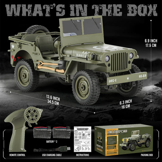 Proportional Remote Control Car 4X4 Off Road 2 Batteries